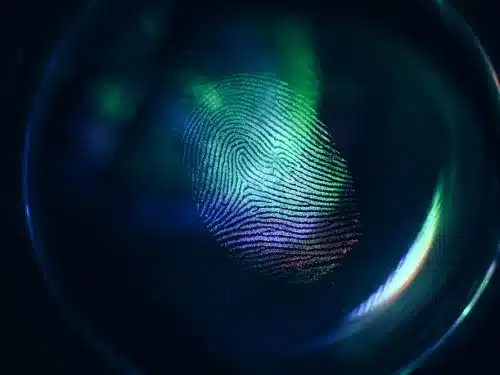 Finger print (forensics).
